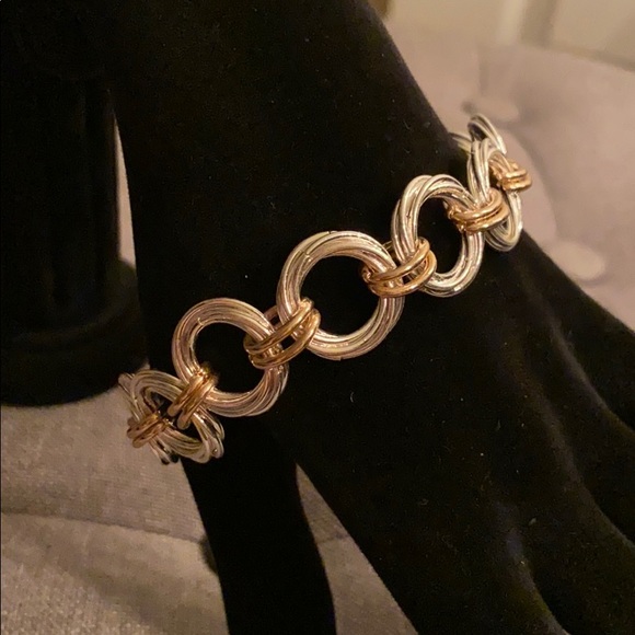 Gloria Vanderbilt Bracelet gold with silver - Picture 2 of 3